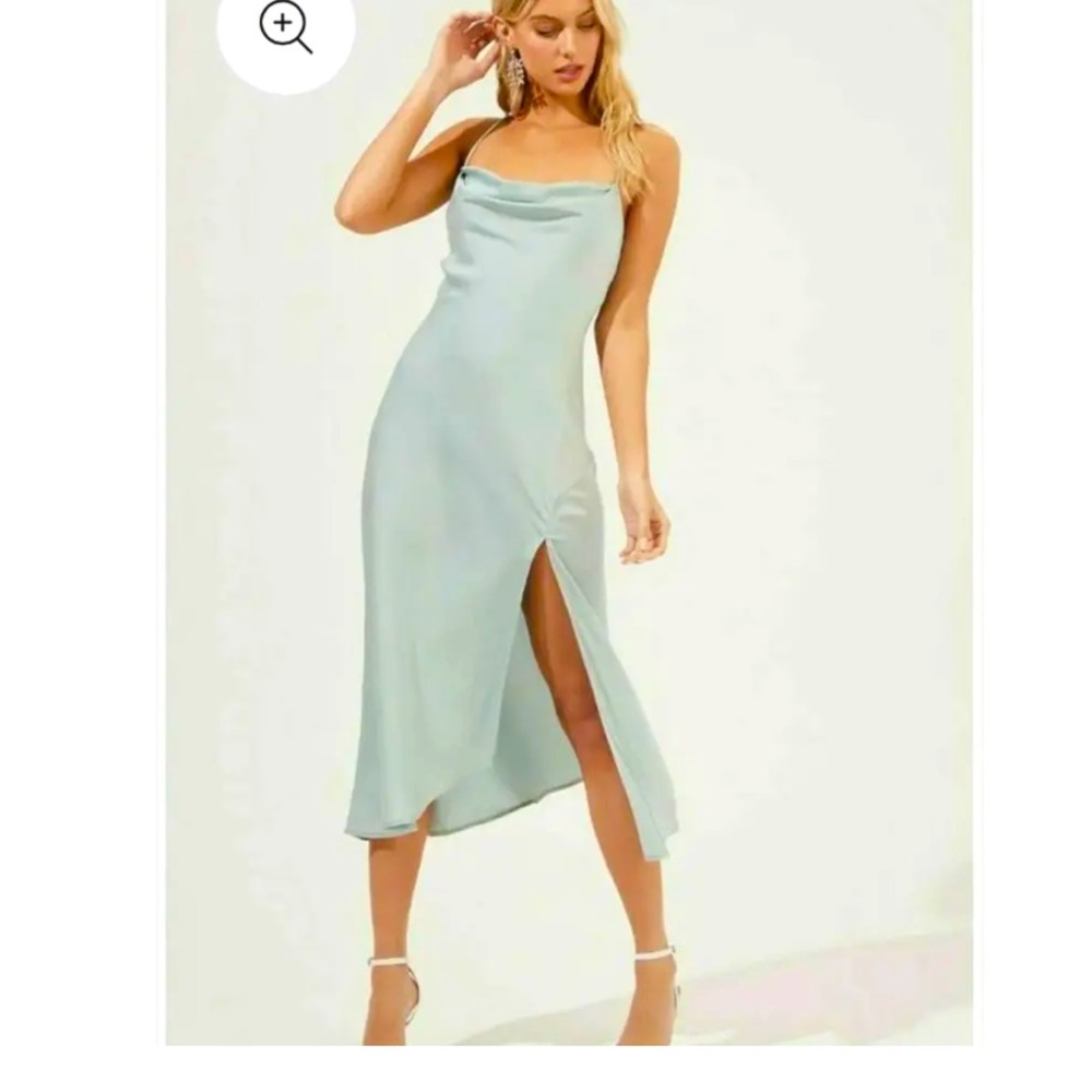 Astr the label Gaia Midi Dress in light sage